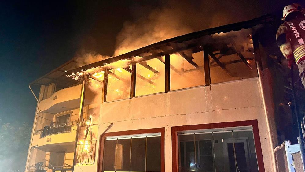 Manisa’nın Kula ilçesinde gece