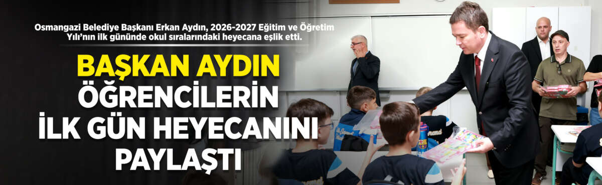 Osmangazi Belediye Başkanı Erkan Aydın,
