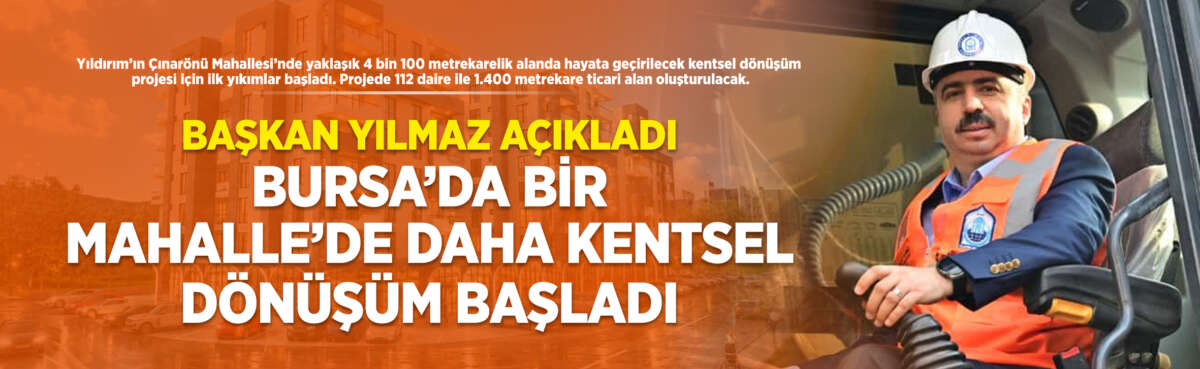 Yıldırım’ın Çınarönü Mahallesi’nde yaklaşık 4