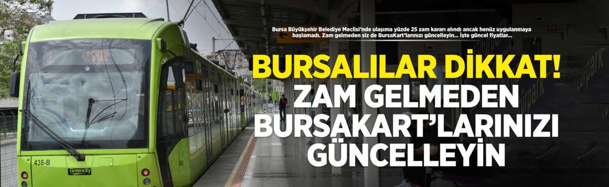 Bursa Büyükşehir Belediye Meclisi’nde ulaşıma