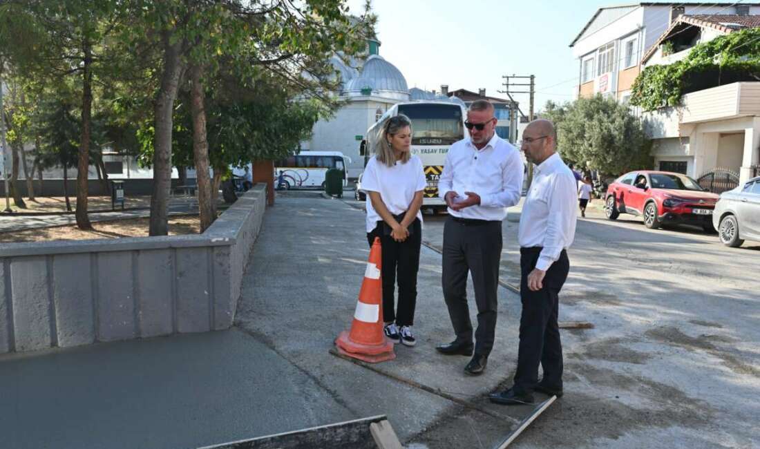 Karacabey’de kaldırımlar yenileniyor Karacabey Belediyesi, ilçenin farklı