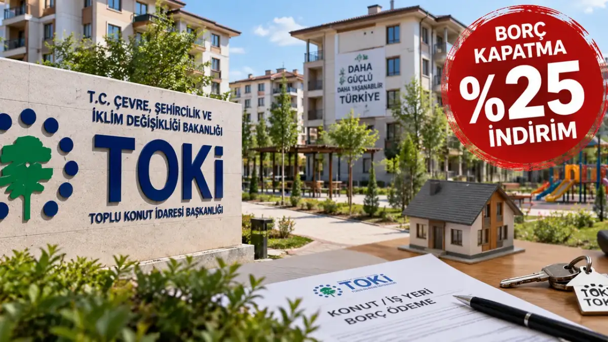TOKİ yüzde 25 indirim kampanyası başladı! Kimler yararlanabilecek, borcun bir kısmı ödenebilecek mi?
