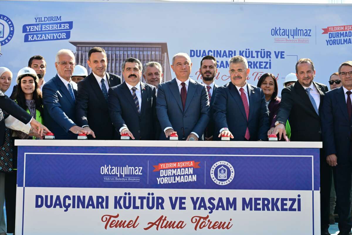 Yıldırım’a yeni eser; Duaçınarı Kültür ve Yaşam Merkezi’nin temeli atıldı