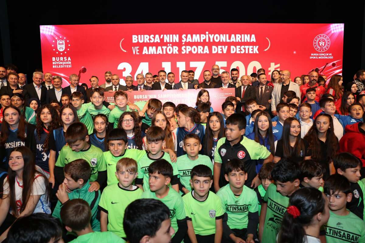 Büyükşehir’den Bursa sporuna rekor destek; 34 milyon 117 bin 500 TL…