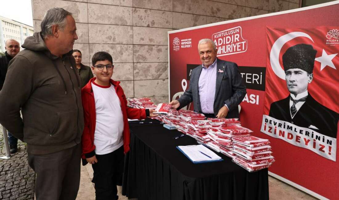 Nilüfer kırmızı beyaz olacak! Atatürk posterleri dağıtılıyor Nilüfer Belediyesi, 29 Ekim