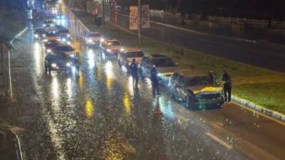 Erzincan’da etkili olan sağanak nedeniyle