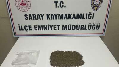 Tekirdağ’ın Saray ilçesinde polis ekiplerince