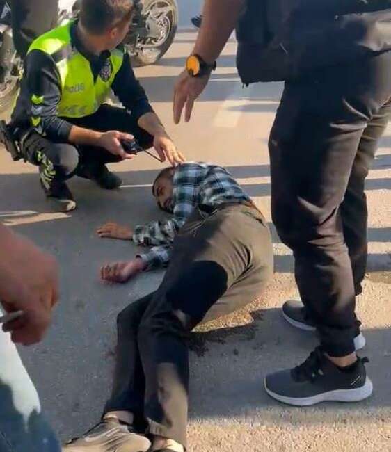 Bursa’da yolun karşısına geçmek isterken olanlar oldu! Bursa’nın İnegöl ilçesinde yolun