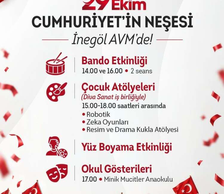 Cumhuriyet Coşkusu İnegöl AVM’de olacak Fiba Commercial Properties'in yatırımcısı