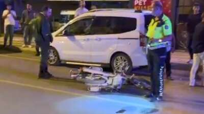 Mersin'in Erdemli ilçesinde otomobille çarpışan