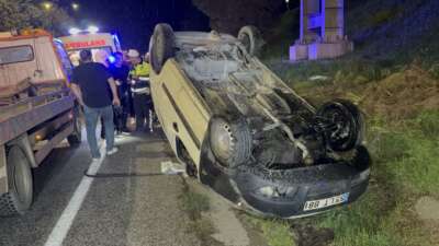 Samsun’un Canik ilçesinde hafif ticari