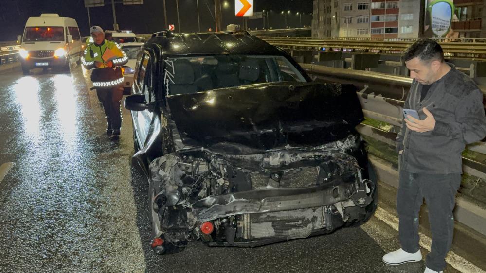 Samsun’da düğüne giden otomobilin