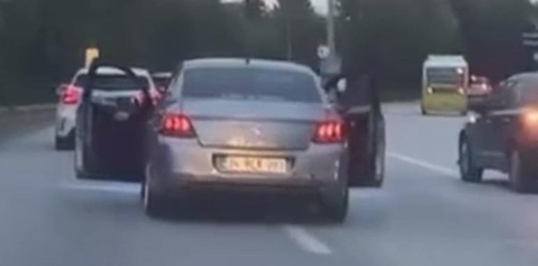 Bursa'da otomobil sürücüsü ile