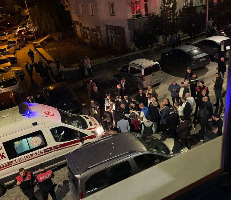 Erzurum'da bir düğün salonunda