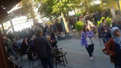 Kırklareli’nin Lüleburgaz ilçesinde yoldan geçen