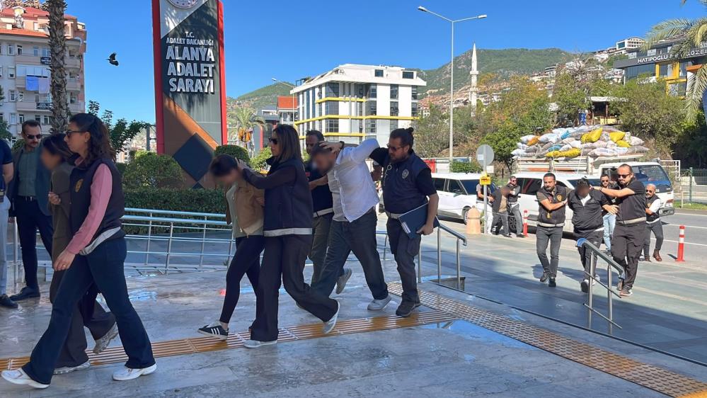 Tefecilik ve şantaj operasyonunda 6 tutuklama Antalya'nın Alanya ilçesinde bir