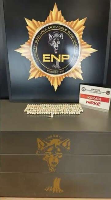 1 kilo 194 gram kokain ele geçirildi: 3 gözaltı Eskişehir'de narkotik ekiplerince düzenlenen