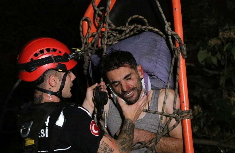 Antalya'da 25 metre yükseklikteki