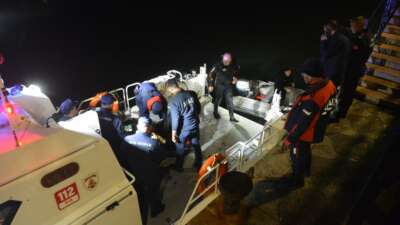 Ordu'nun Ünye ilçesinde gece saatlerinde