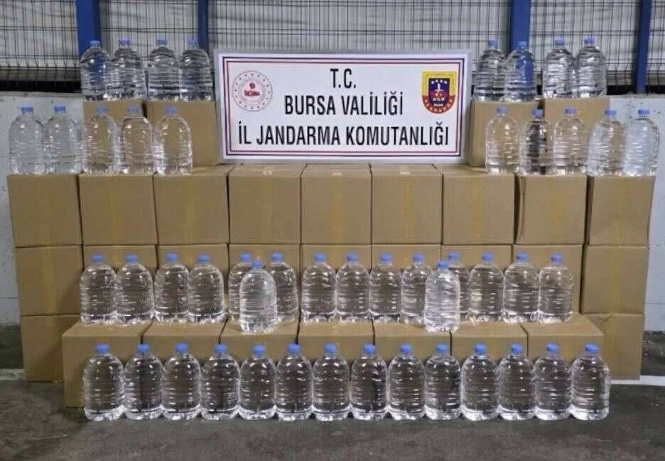 Bursa’da kaçak alkol operasyonu! Bursa’da kaçakçılığın önlenmesine yönelik