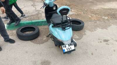 Bursa Osmangazi Demirtaş Mahallesi’nde motosiklet