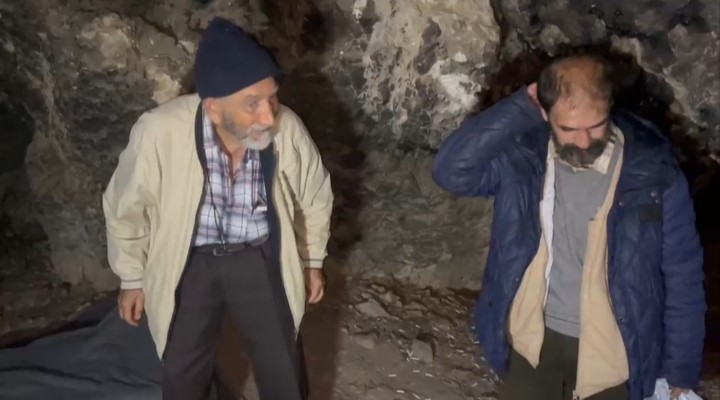Uludağ'da insanlardan uzaklaşıp mağaraya
