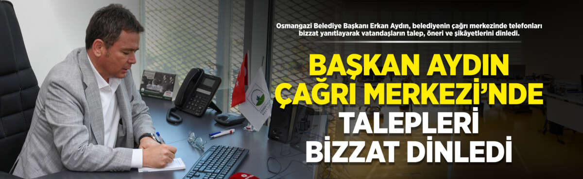 Osmangazi’de yaşayan vatandaşların talep ve