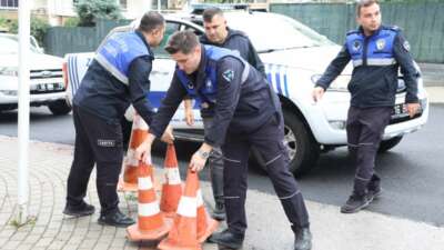 Nilüfer Belediyesi ekipleri; yaya, bisiklet