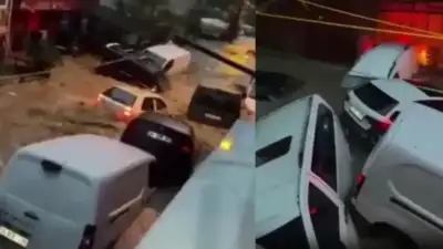 İstanbul'da etkili olan şiddetli sağanak